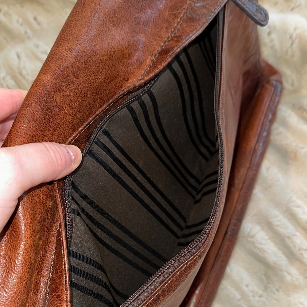 Frye Genuine Leather Messenger Bag - Picture 9 of 14